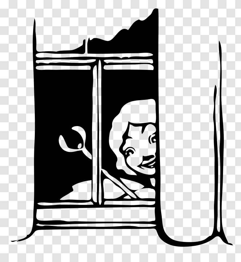 Window Cartoon - Microsoft Office - Blackandwhite Furniture Transparent PNG