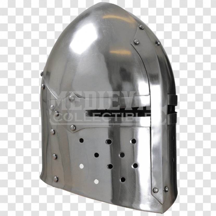 Helmet Middle Ages Great Helm Steel Knight - Loaf Sugar Transparent PNG