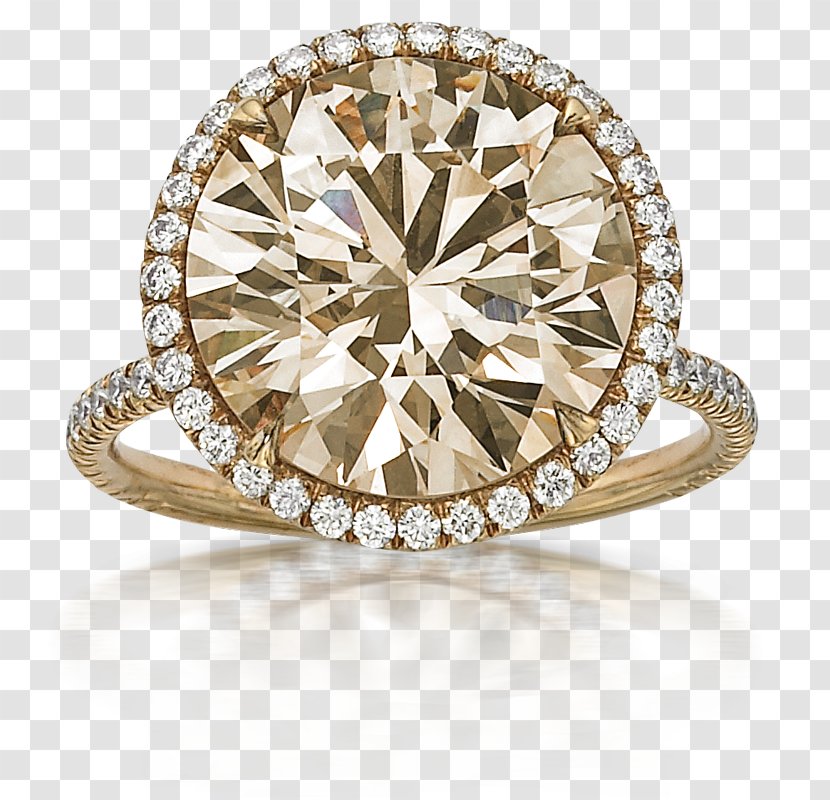 Brown Diamonds Engagement Ring Wedding - Ceremony Supply - Diamond Light Transparent PNG