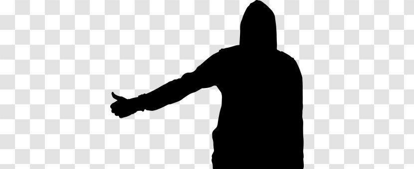 Silhouette Hitchhiking Transparent PNG