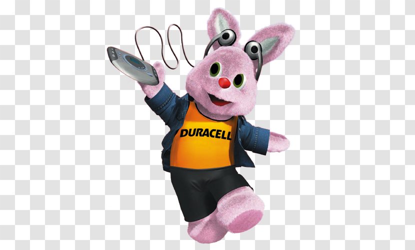 Duracell Easter Bunny Electric Battery Stuffed Animals & Cuddly Toys Rabbit - Mascot Transparent PNG