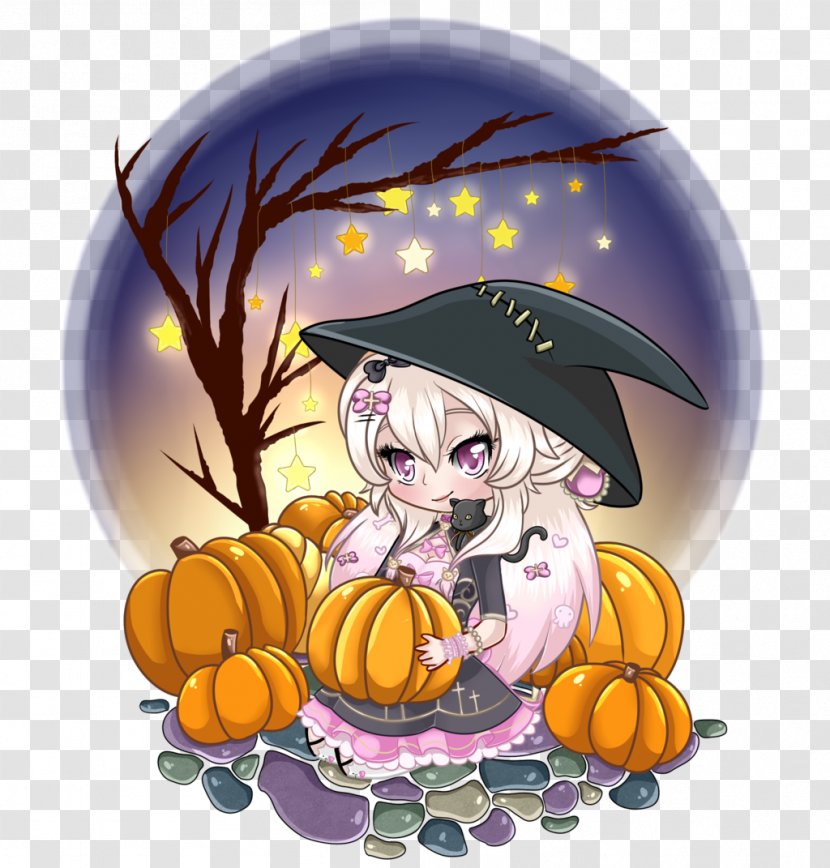 Halloween Pumpkin Cartoon Desktop Wallpaper - Tree - Love Hina Transparent PNG
