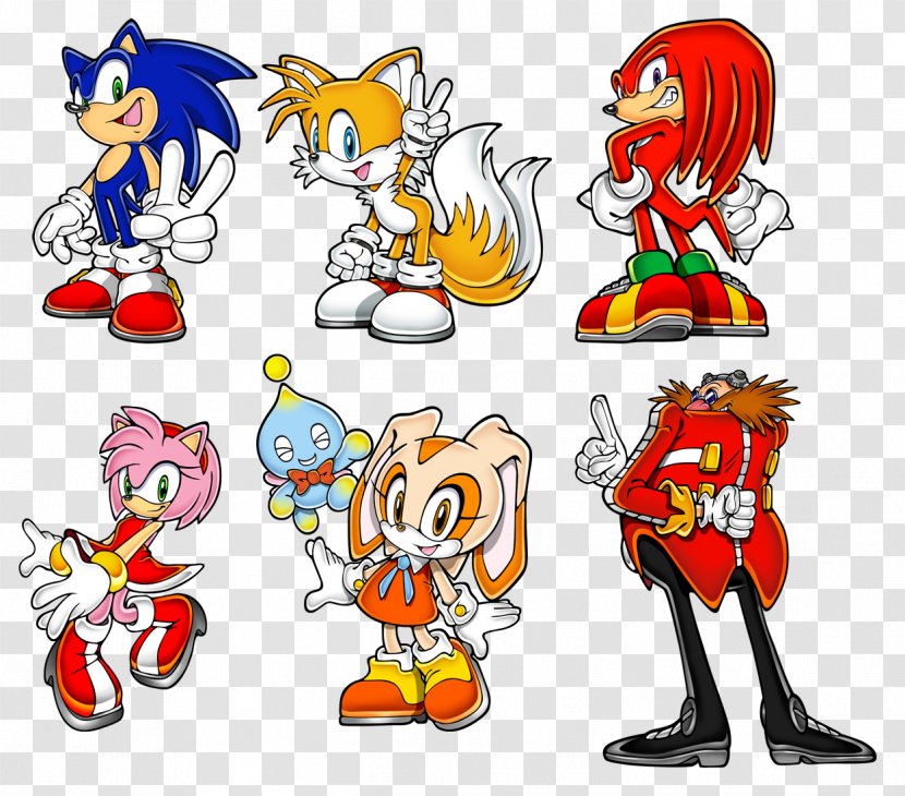 Sonic Advance 2 The Hedgehog Amy Rose Tails - Game Boy - Artwork Transparent PNG