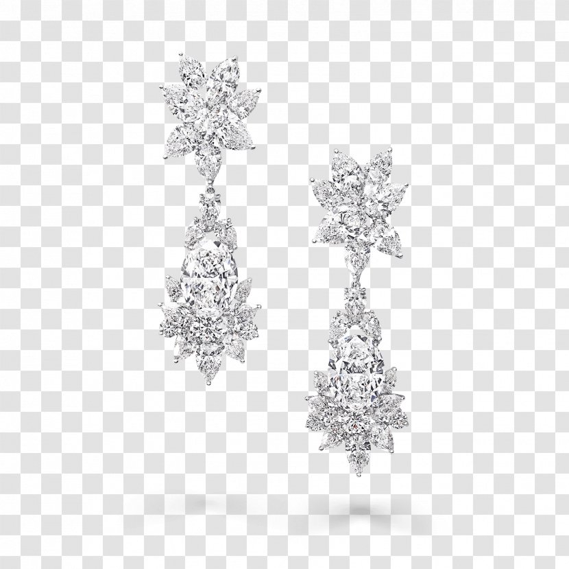 Earring Graff Diamonds Jewellery Carat - Body Jewelry - Diamond Transparent PNG