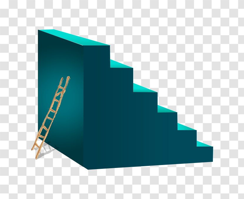 Ladder Stairs Resource - Triangle - Blue And Transparent PNG