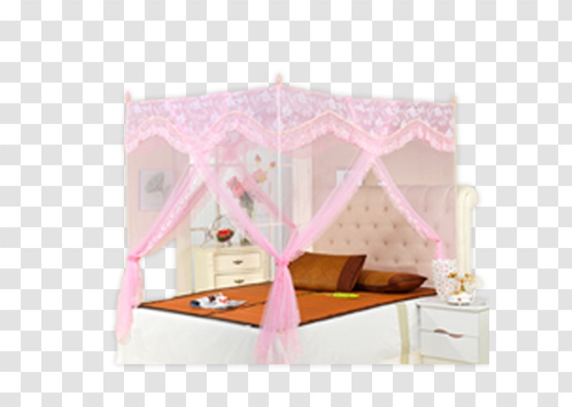 Bed Frame Pink Download - Mosquito Net Transparent PNG