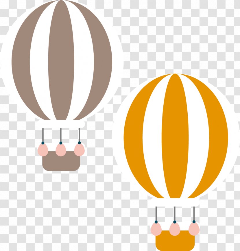Hot Air Balloon Yellow Euclidean Vector Grey - Photos Transparent PNG