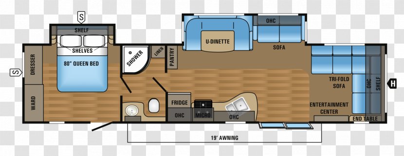 Bedroom Campervans Caravan House Interior Design Services - Area Transparent PNG