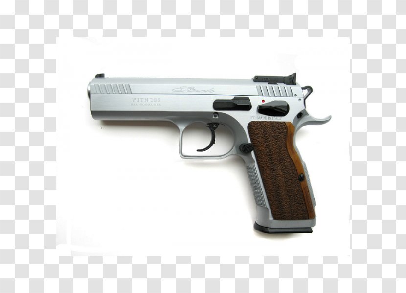 Tanfoglio Stock II Firearm Pistol T95 - Semiautomatic - Weapon Transparent PNG