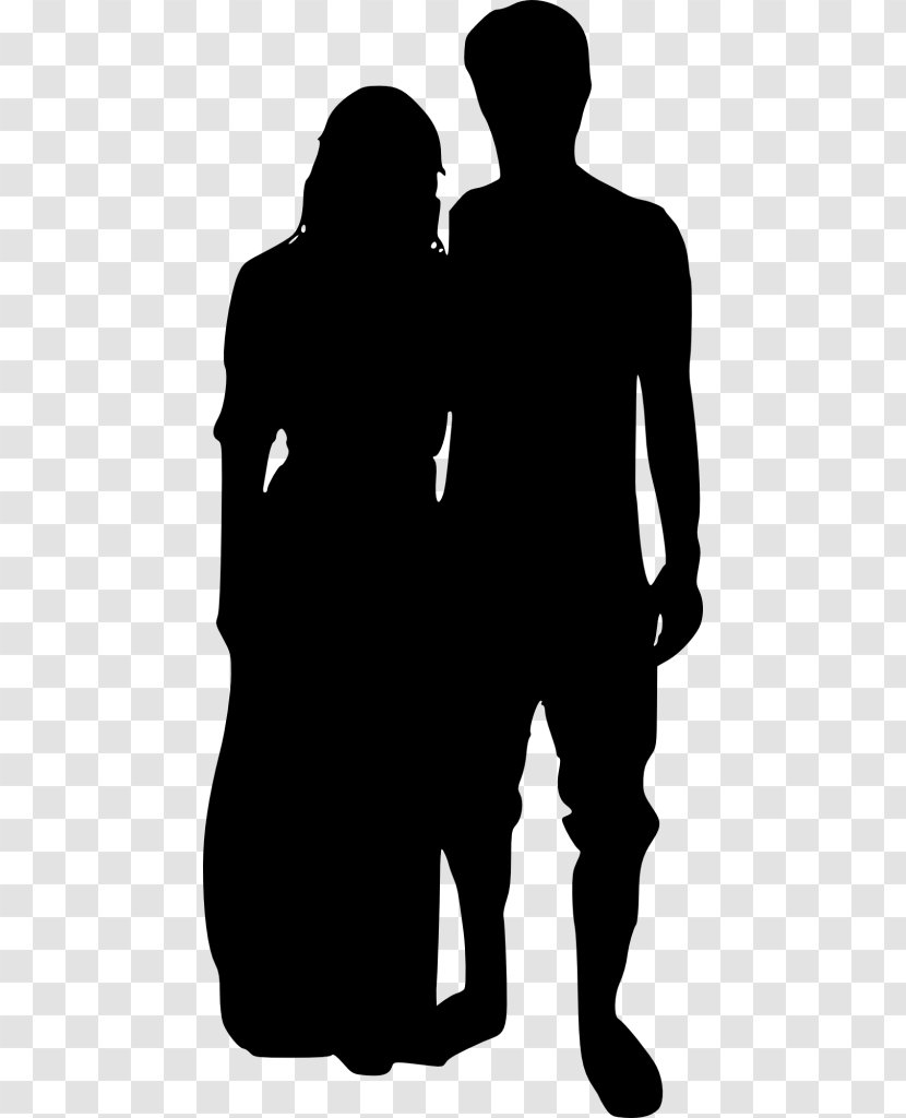 Silhouette Clip Art - Male - Sitting Couple Transparent PNG