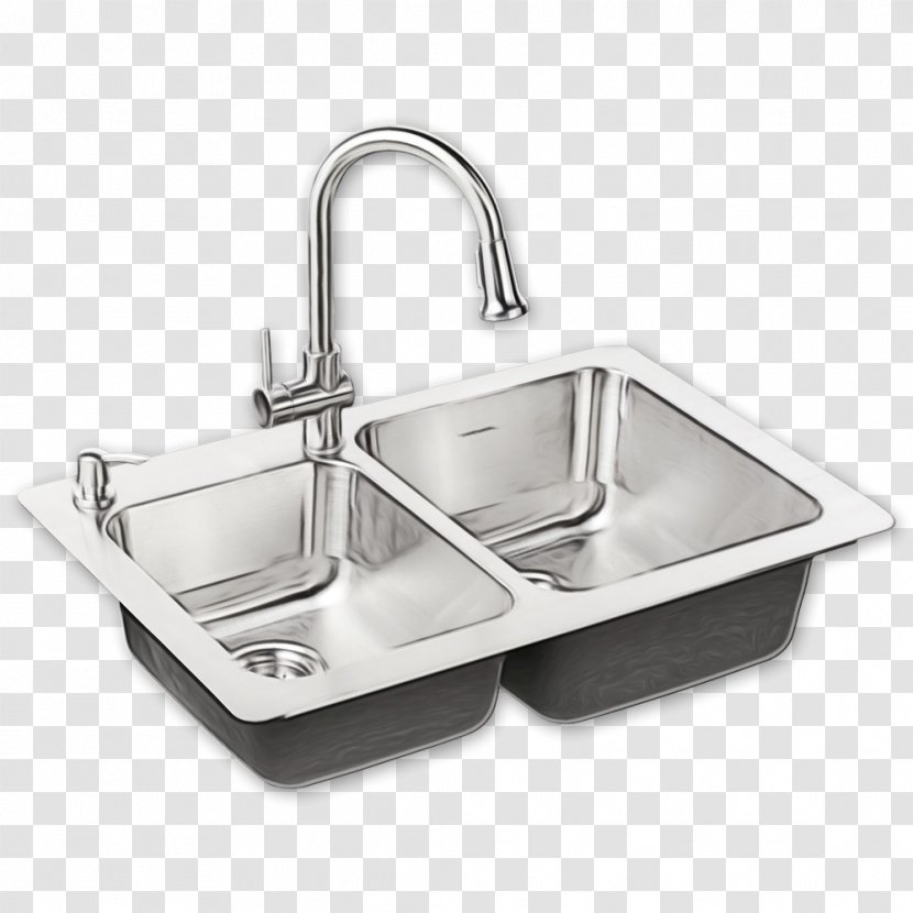 Bathroom Cartoon - Water Tank - Plumbing Fixture Kitchen Sink Transparent PNG