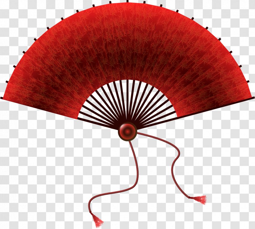 China Hand Fan Paper Clip Art - Decorative Transparent PNG