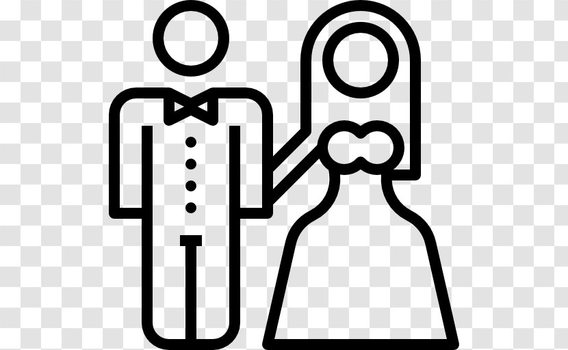 Marriage - Wedding - Family Linear Fashion Figures Transparent PNG
