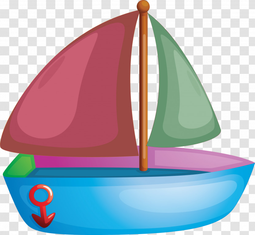 Sailboat Green Turquoise Water Transparent PNG
