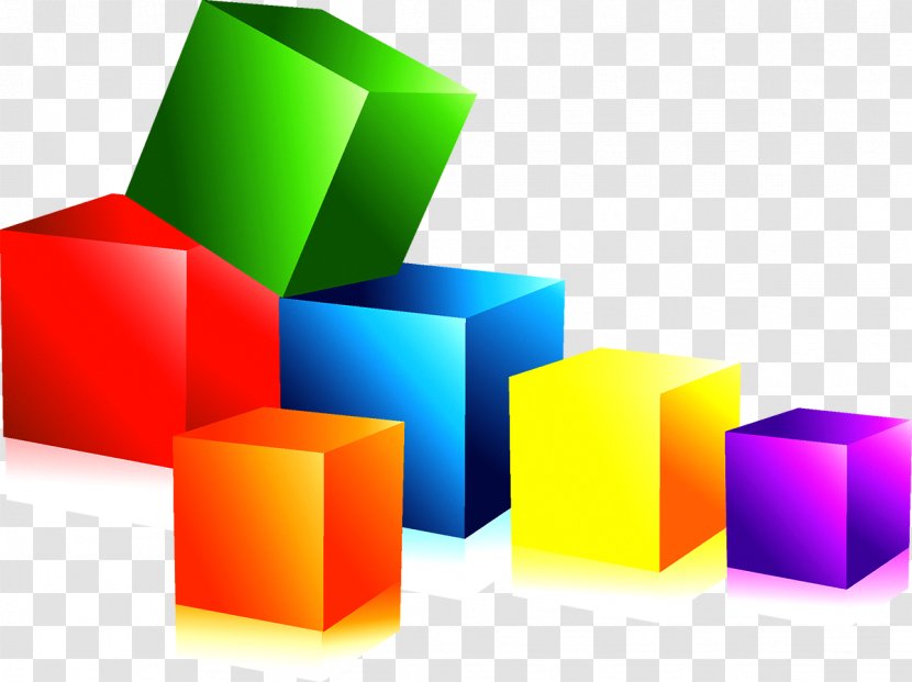 Geometry Abstraction Graphic Design - Color - Colorful Cube Transparent PNG