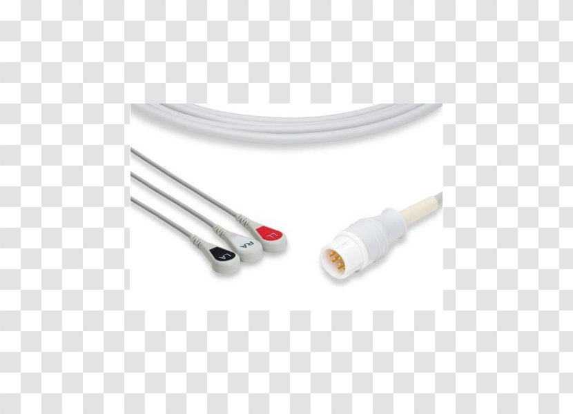 ECG Cables And Leadwires Coaxial Cable Electrocardiography Electrical Electricity - Heart Transparent PNG