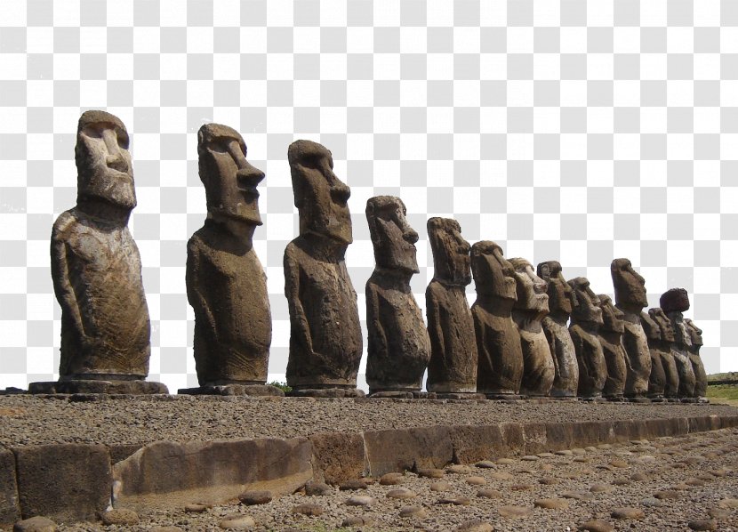 Ahu Tongariki Moai Rano Raraku New7Wonders Of The World Statue - Chessboard - Easter Island Resort Transparent PNG