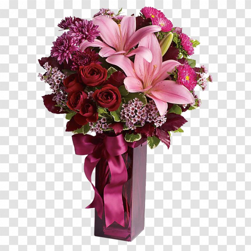 Flower Bouquet Teleflora Floristry Falling In Love - Anniversary Transparent PNG