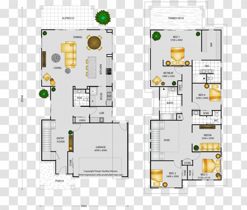 Floor Plan Show House Bedroom Dwyer Quality Homes Transparent PNG