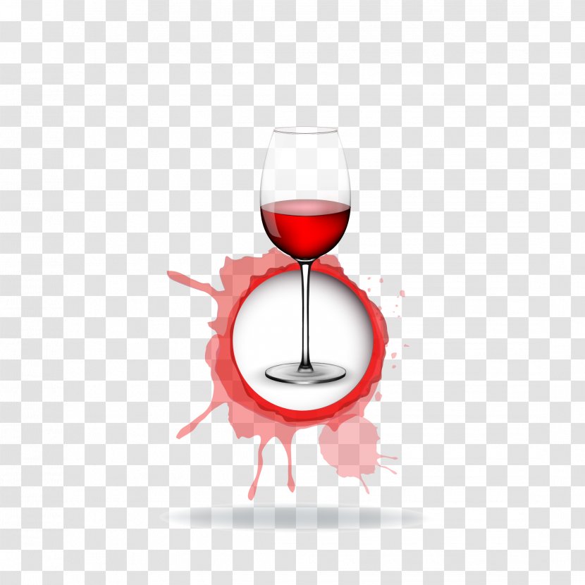 Red Wine Glass Sparkling - Barware - Download Transparent PNG