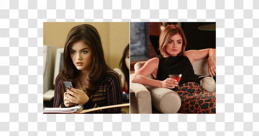 Aria Montgomery Long Hair Finger Communication Brown - Heart - Pretty Little Liars Transparent PNG
