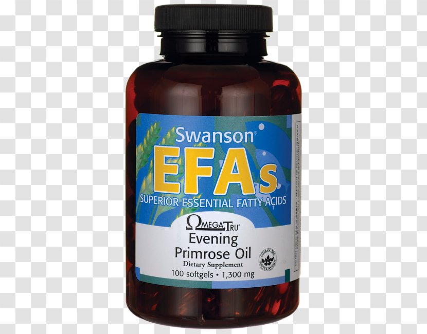 Dietary Supplement Essential Fatty Acid Common Evening-primrose Swanson Health Products Fish Oil - Liquid Transparent PNG