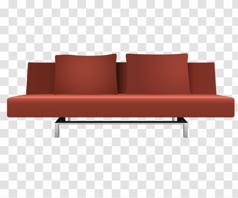 Sofa Bed Daybed Couch Futon - Vector 3D Transparent PNG