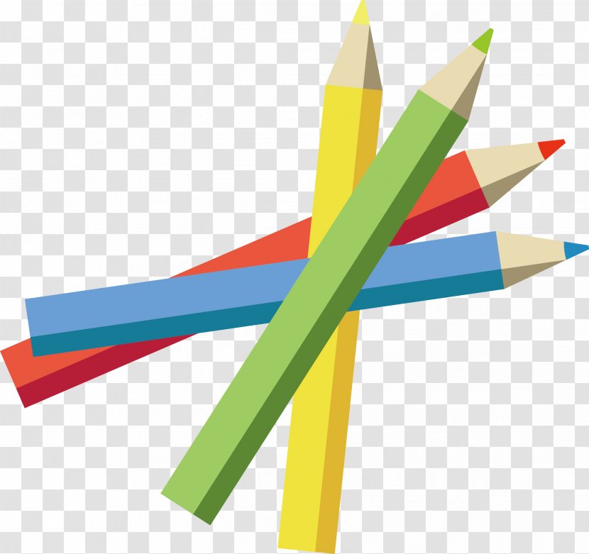 Colored Pencil - Advertising - Vector Transparent PNG