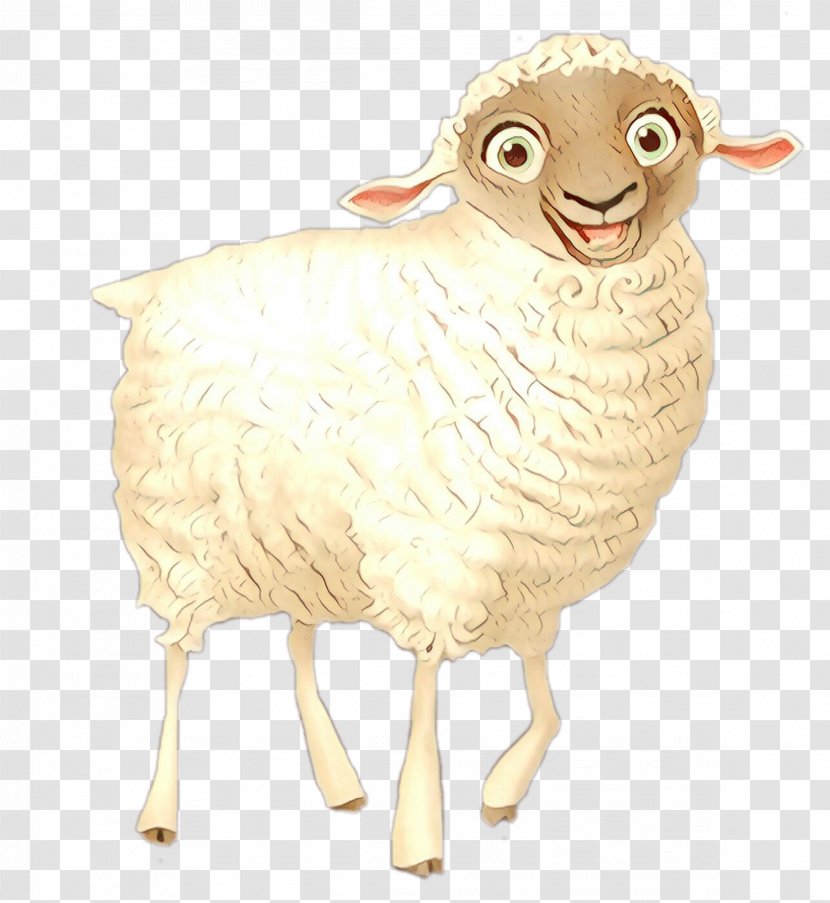 Sheep Goat Cartoon Terrestrial Animal - Art - Livestock Transparent PNG