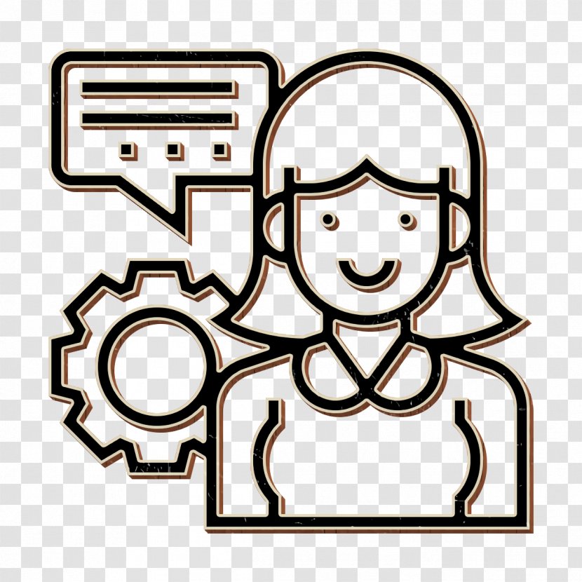 Customer Icon Message Officer - Smile - Pleased Transparent PNG
