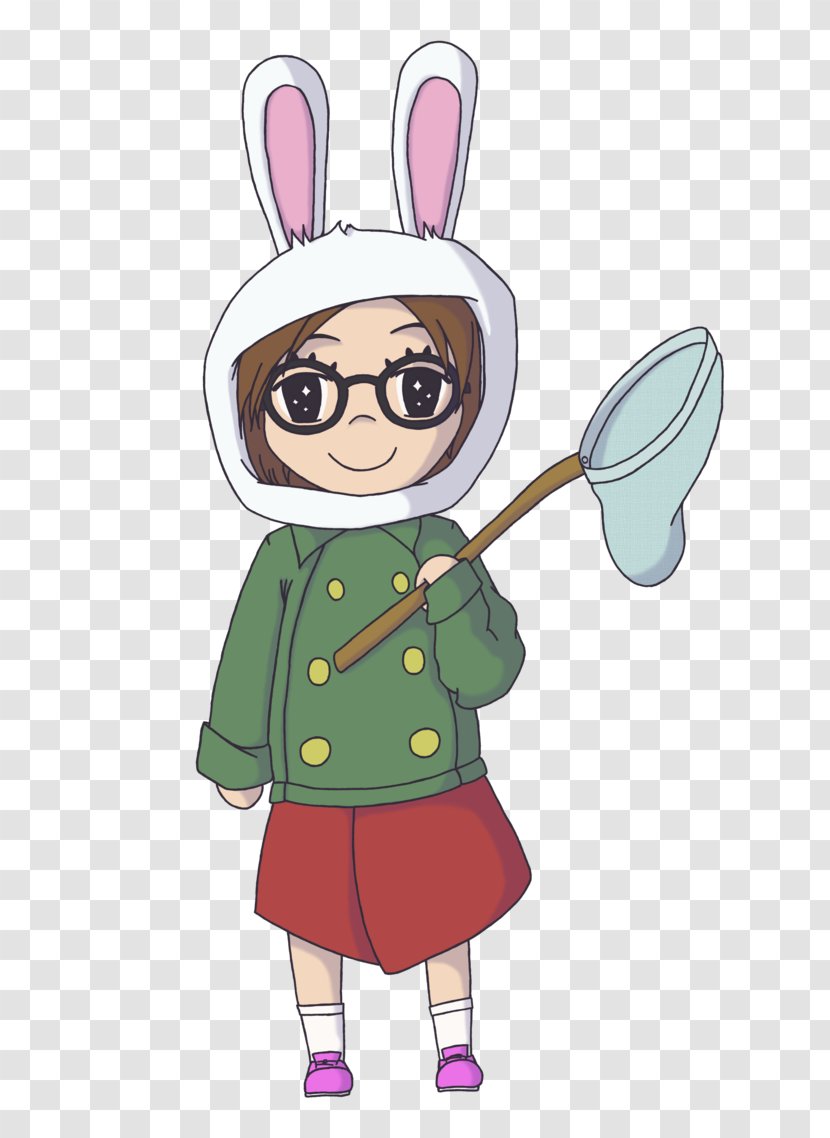 Easter Bunny Toddler Clip Art - Watercolor - Design Transparent PNG