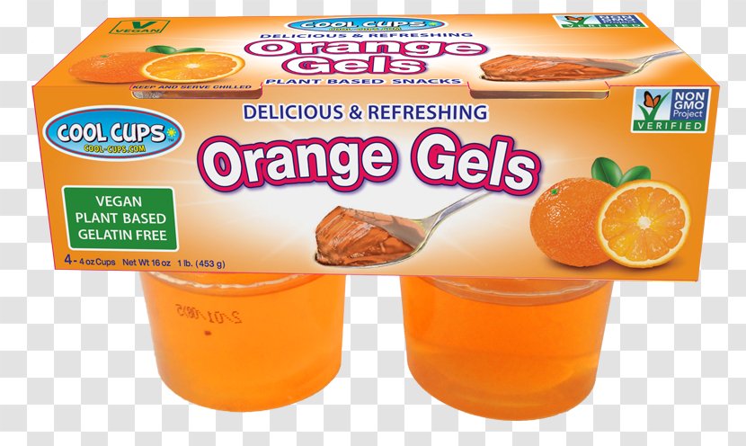 Gelatin Vegetarian Cuisine Orange Drink Food - Citric Acid - Plantbased Diet Transparent PNG