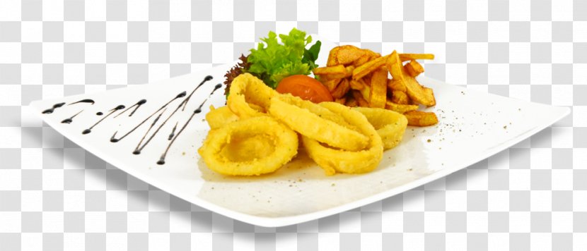 French Fries Squid As Food Vegetarian Cuisine Junk Restaurant - Garnish Transparent PNG