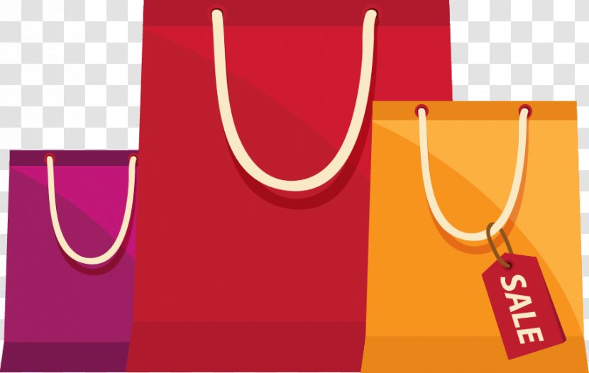Shopping Bag - Brand - Cartoon Fashion Bags Transparent PNG