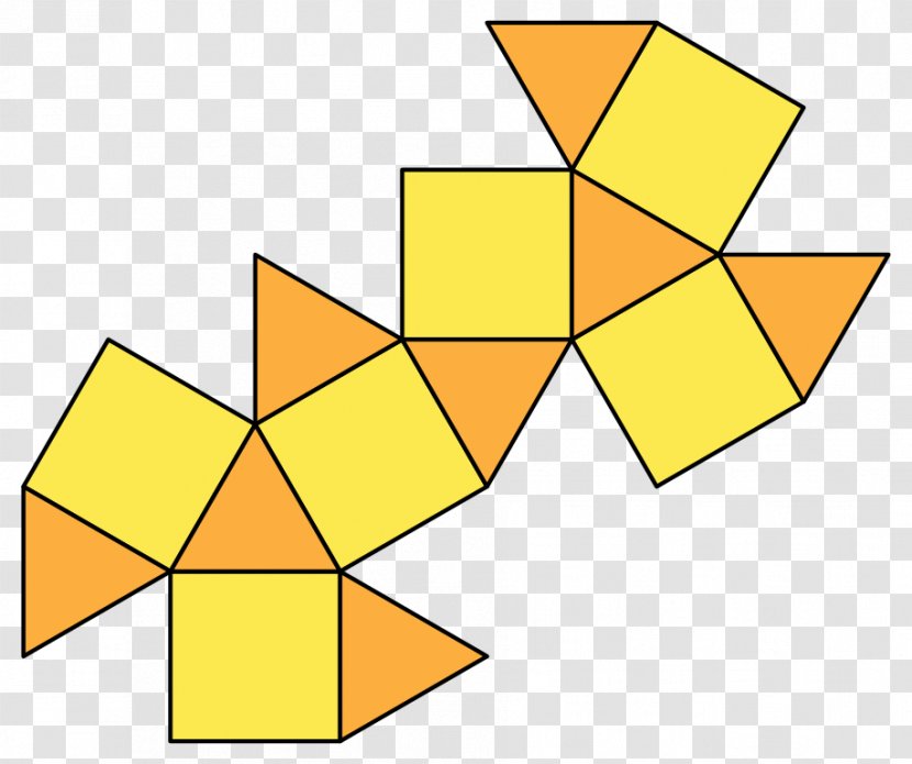 Cuboctahedron Polyhedron Archimedean Solid Net Vertex - Polygon - Cube Transparent PNG