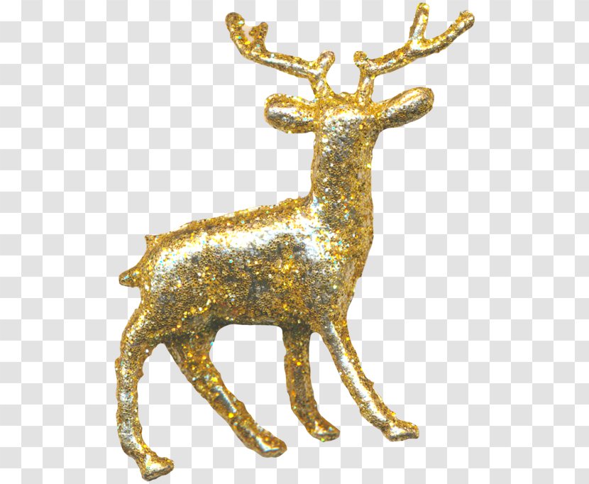 Reindeer - Yellow - Deer Transparent PNG