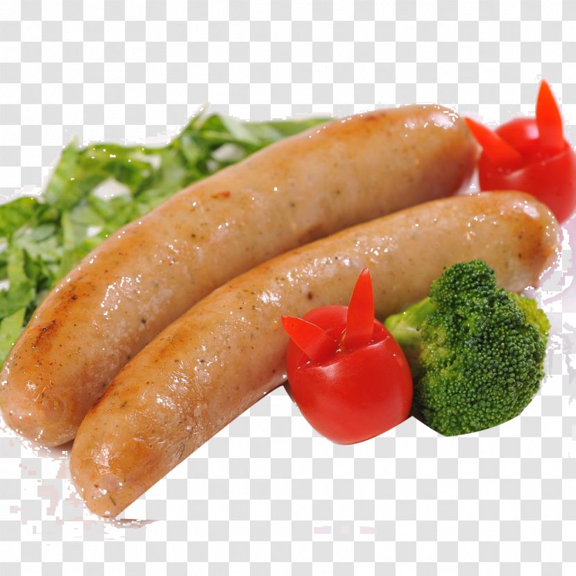 Sausage Hot Dog Bratwurst Ham Frankfurter Wxfcrstchen - Loukaniko - Delicious Transparent PNG