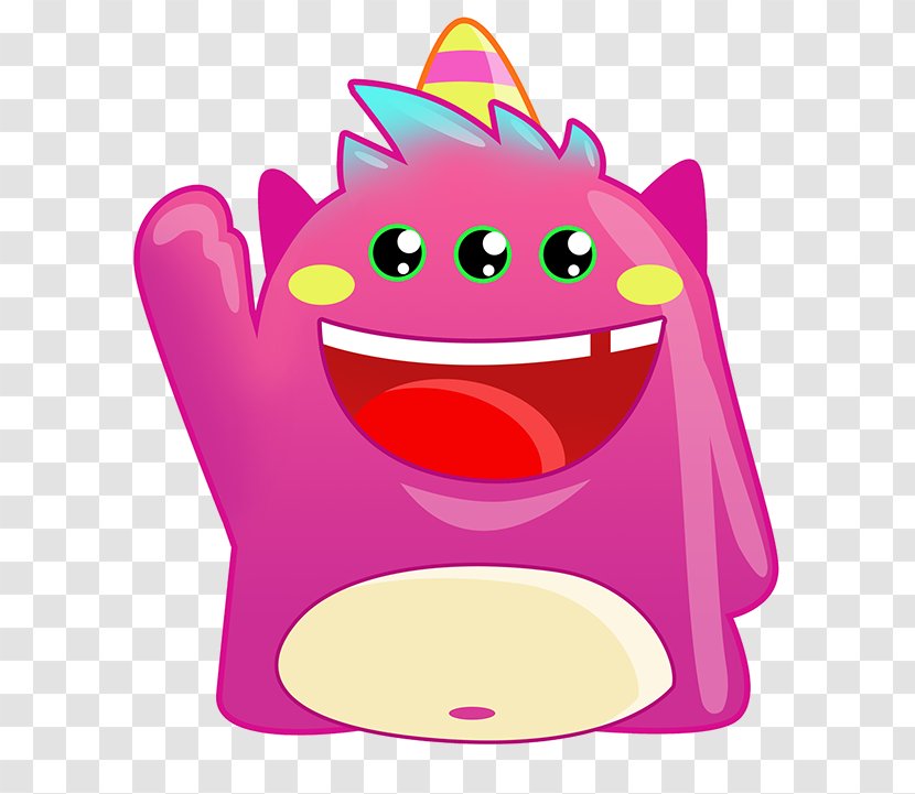 Pink M Smiley Character Clip Art Transparent PNG