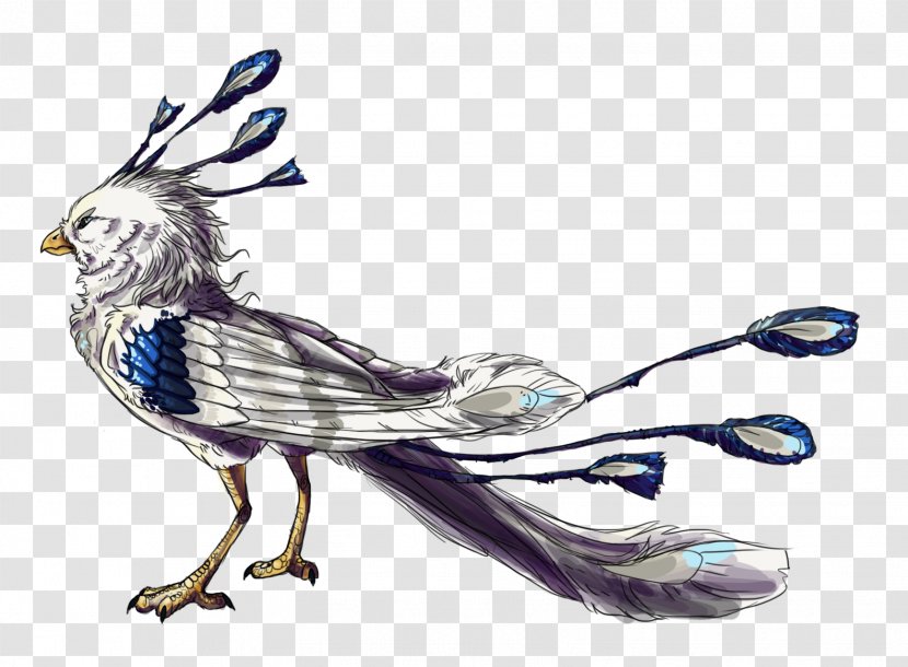 Feather Character Beak Fiction - Tail - Mythology Transparent PNG