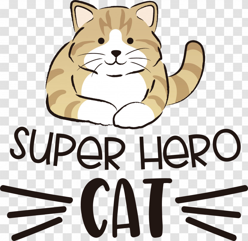 Cat Cat-like Whiskers Logo Cartoon Transparent PNG