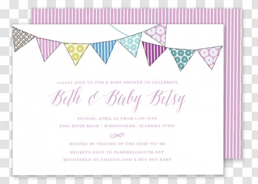 Wedding Invitation Party Baby Shower Paper Transparent PNG