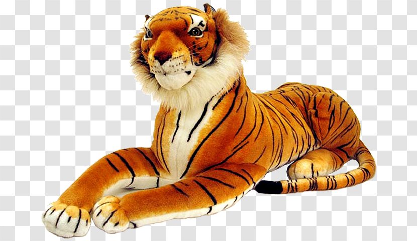 Tiger Cat Stuffed Animals & Cuddly Toys Terrestrial Animal Wildlife - Mammal Transparent PNG