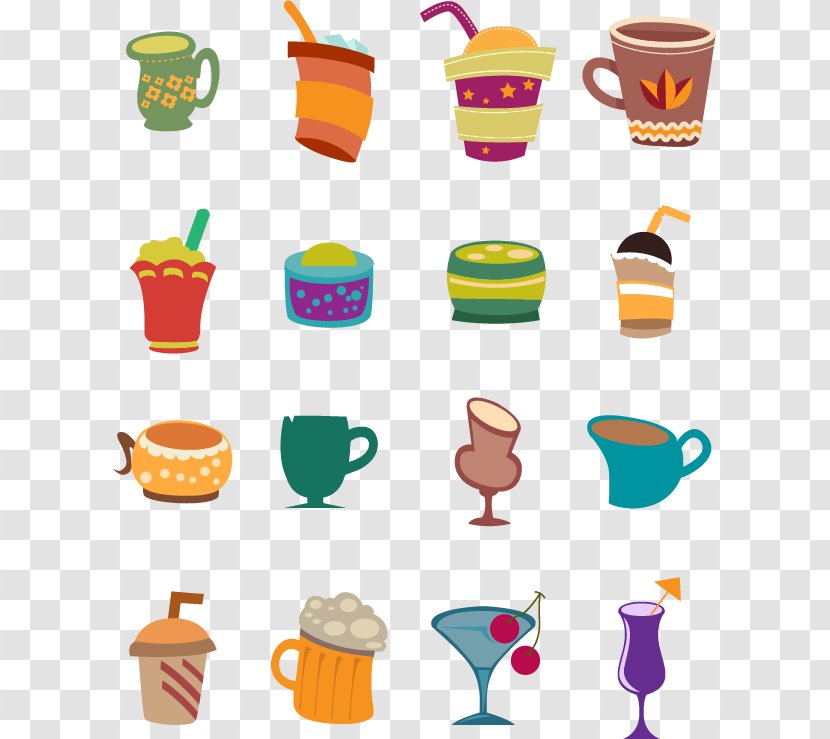 Visual Arts Graphic Design - Collage - Drinks Collection Vector Image Transparent PNG