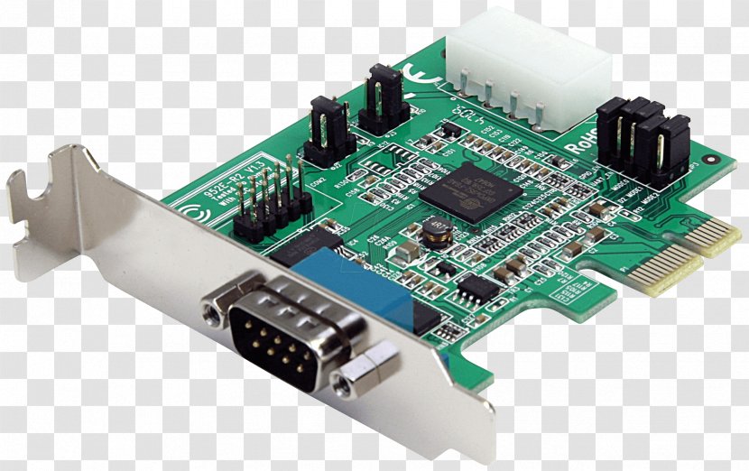 PCI Express RS-232 Conventional Serial Port 16550 UART - Microcontroller - Low Profile Transparent PNG