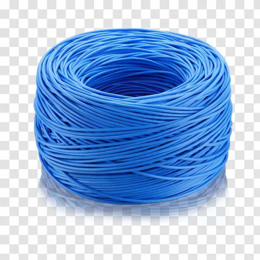 Category 5 Cable Network Cables Electrical Twisted Pair Internet - Blue - Fio Transparent PNG