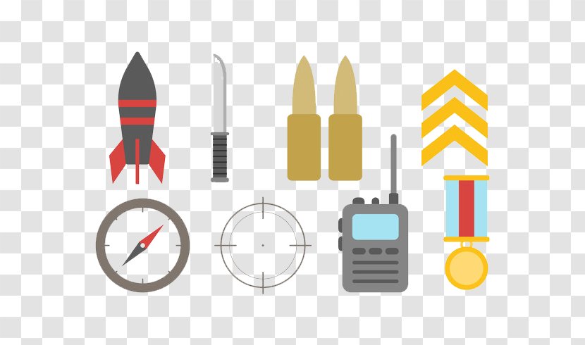 Euclidean Vector Illustration - Technology - Compass Knife Rocket Medals Transparent PNG