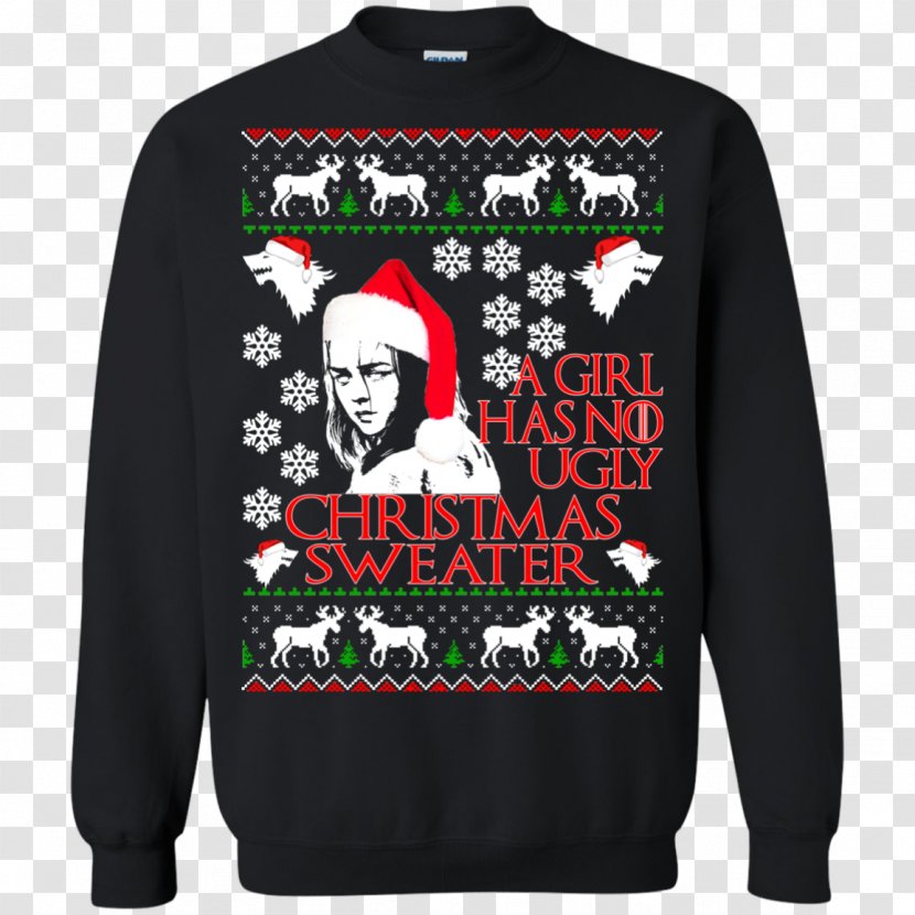 Christmas Jumper T-shirt Hoodie Sweater - Crew Neck Transparent PNG