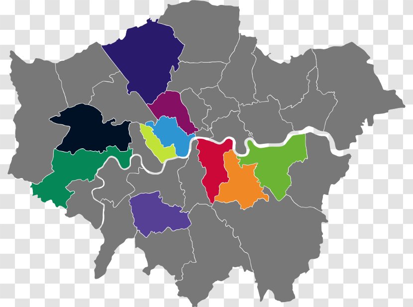 London Borough Of Southwark Bromley Boroughs Map Brent Transparent PNG