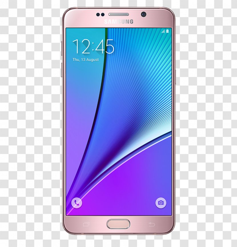 Samsung Galaxy Note 5 Telephone Android Smartphone - Lte - Pink Series Transparent PNG