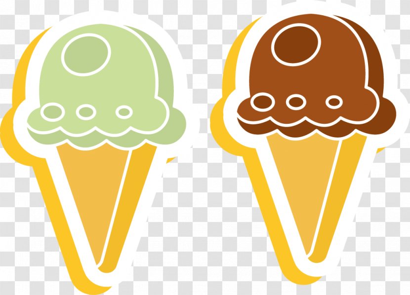 Ice Cream Cone Cartoon - Text - Creative Transparent PNG